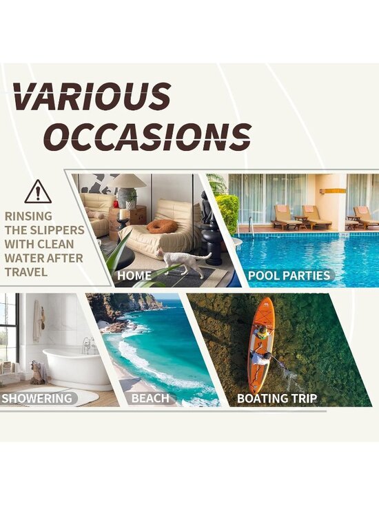 Men\'s Brown Polyurethane Flip Flops Comfortable Outdoor Thong Sandals Casual